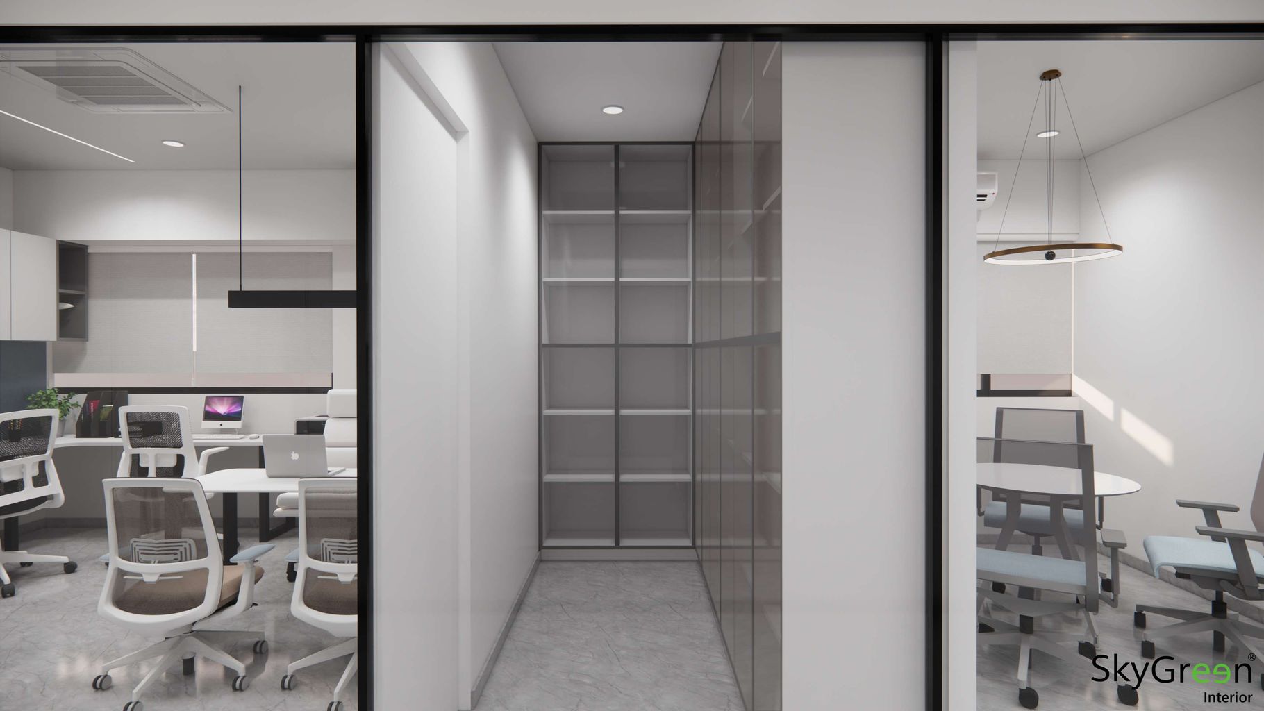 Pharma admin office floor designed by skygreen interior | homify