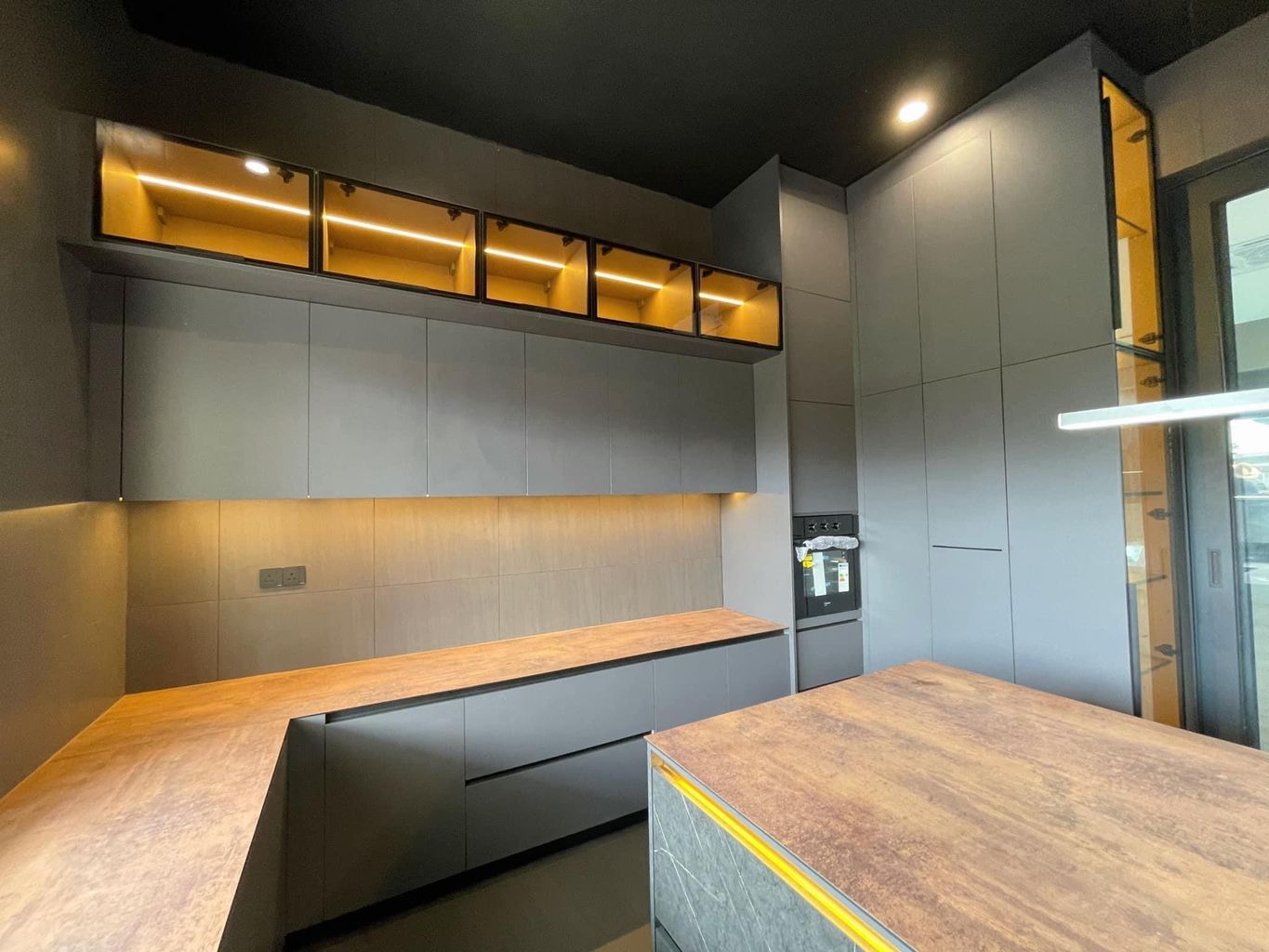Image showcasing Residential industrial style kitchen cabinet | homify