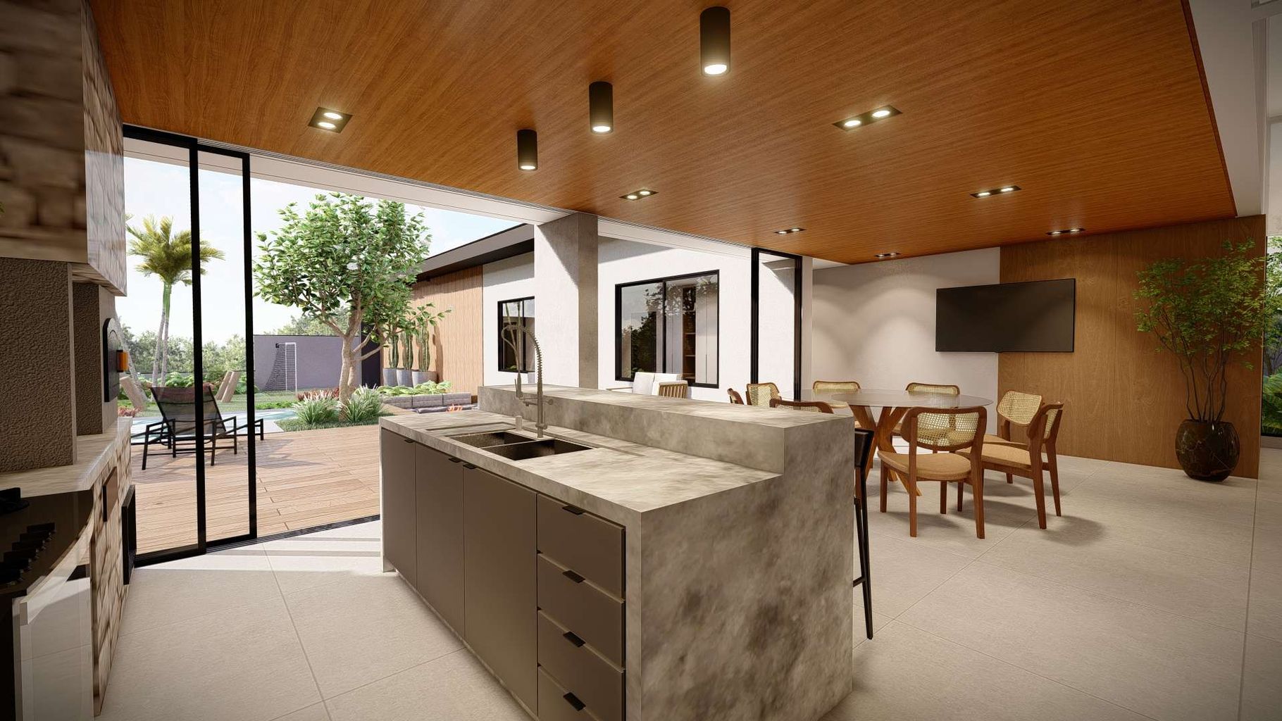 Projeto residencial – conexão com a natureza e integração de ambientes ...