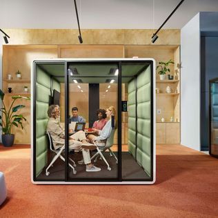 What are the ways of arranging highly interactive work zones in the office?