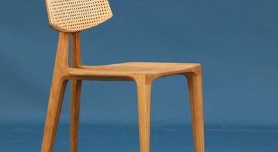 Esszimmerstuhl Pierre - aus Holz und Rattan Holzarbeiten André Findeisen Moderne Esszimmer bequem sitzen,esszimmerstuhl,rattanmöbel,esszimmer,küche,wohnzimmer,holzmöbel,stuhl,holzstuhl,wiener geflecht