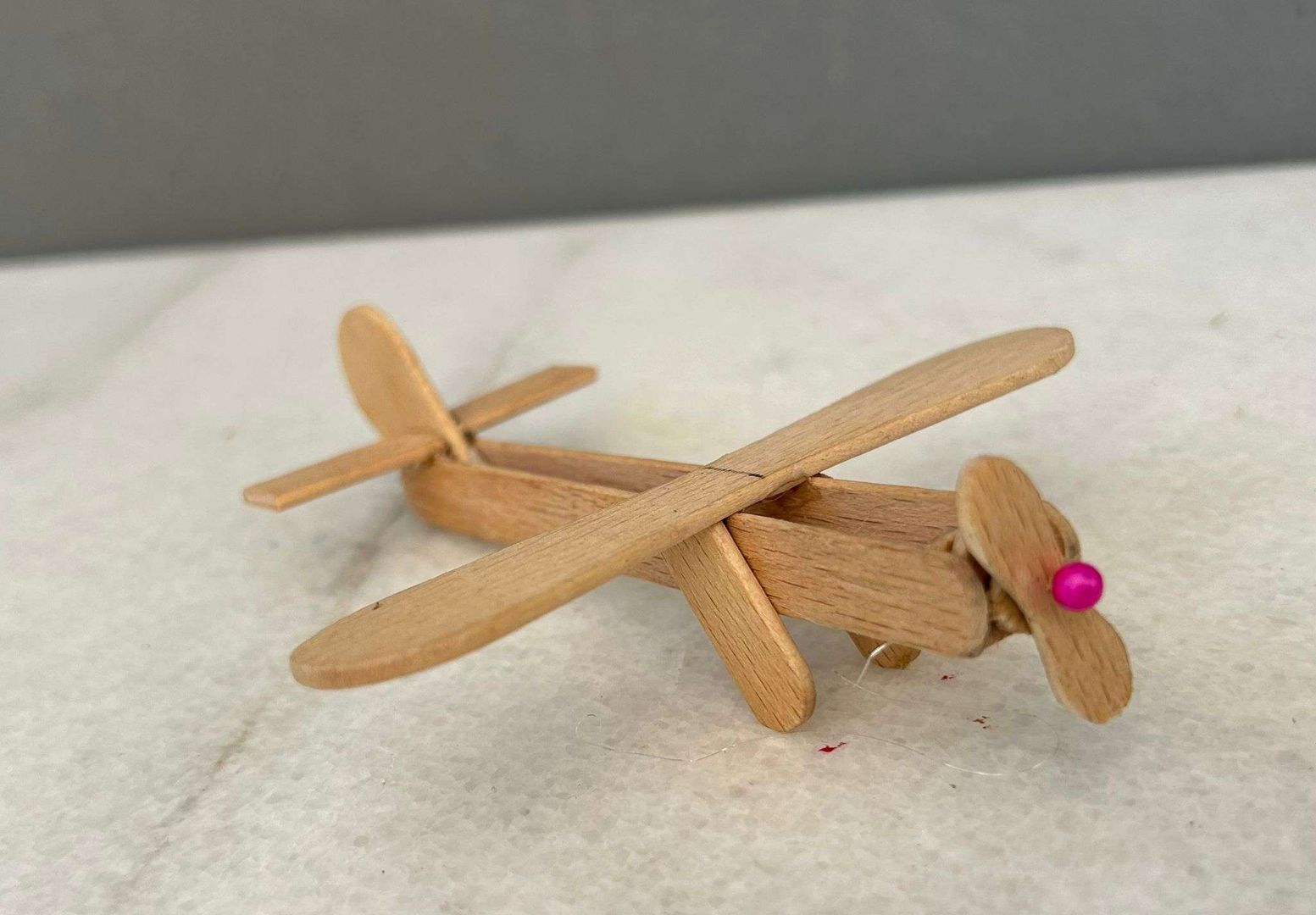 How To Make a Popsicle Stick Airplane l DIY Popsicle Stick Plane in 9 ...