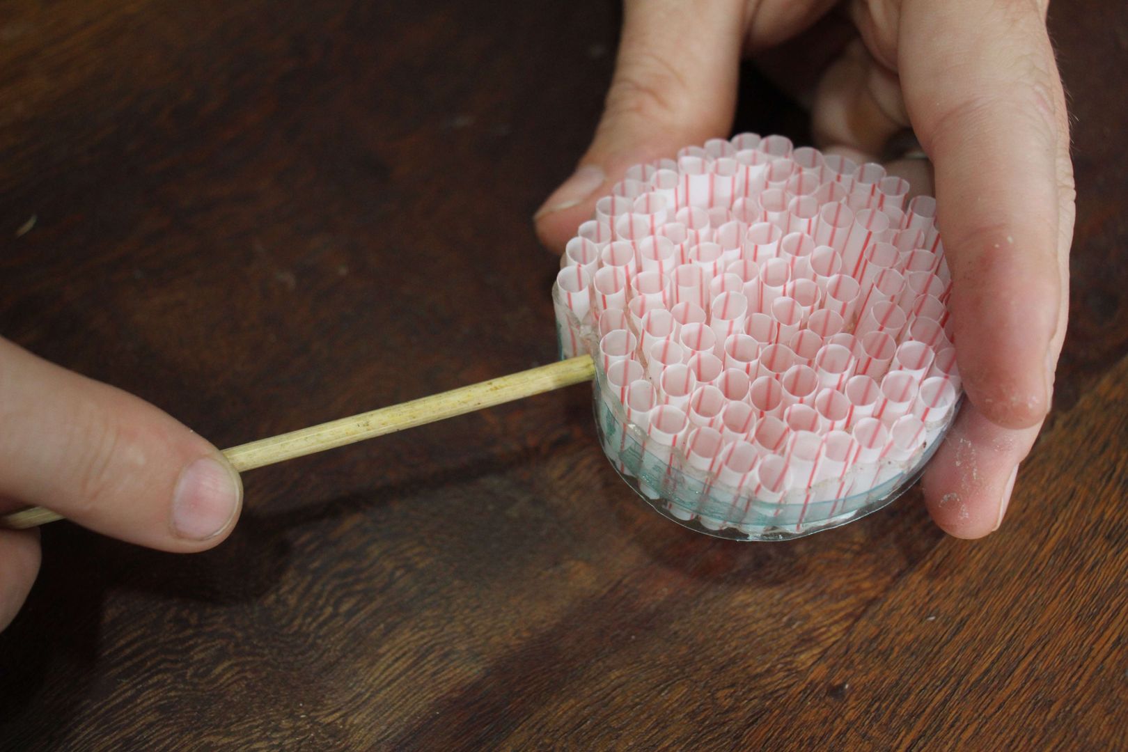 Adım 6: Pipetleri bir barbekü çubuğuna takın