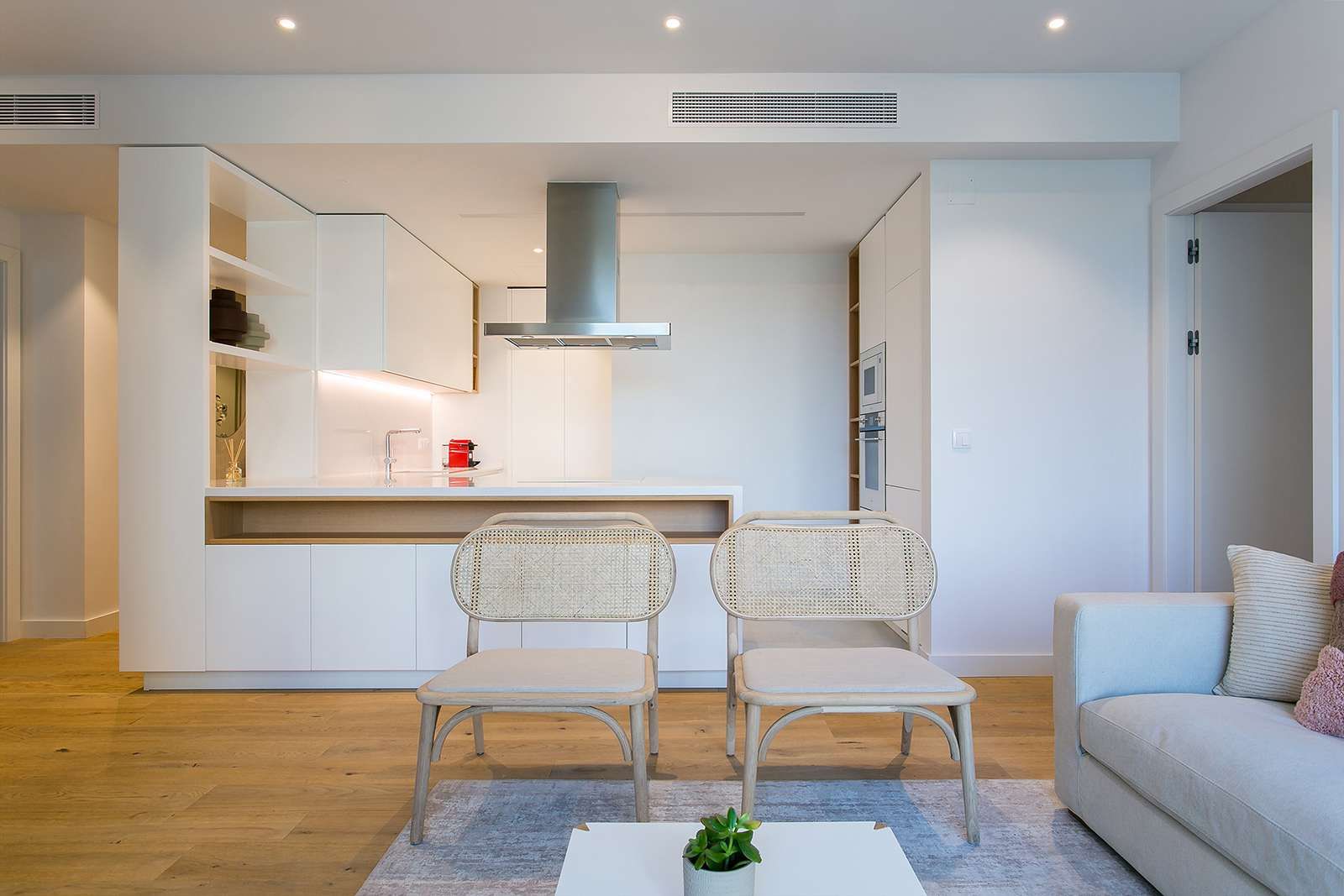 Apartamento | Praça de Espanha Traço Magenta - Design de Interiores Salas de estar modernas