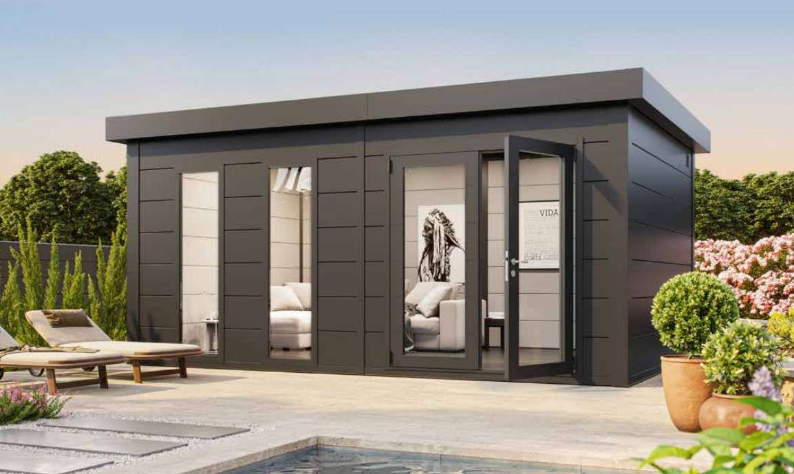 Moderne Gartenhäuser stylish, funktional, pflegeleicht und nachhaltig