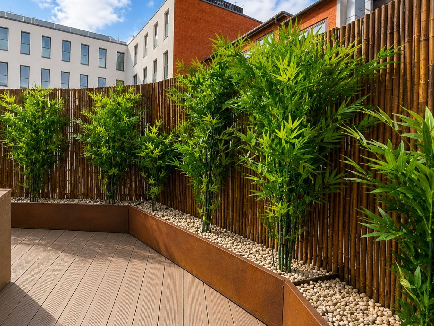 Balkonsichtschutz mit Bambusmatten, Pflanzgefen & Kunstpflanzen selber  machen | homify