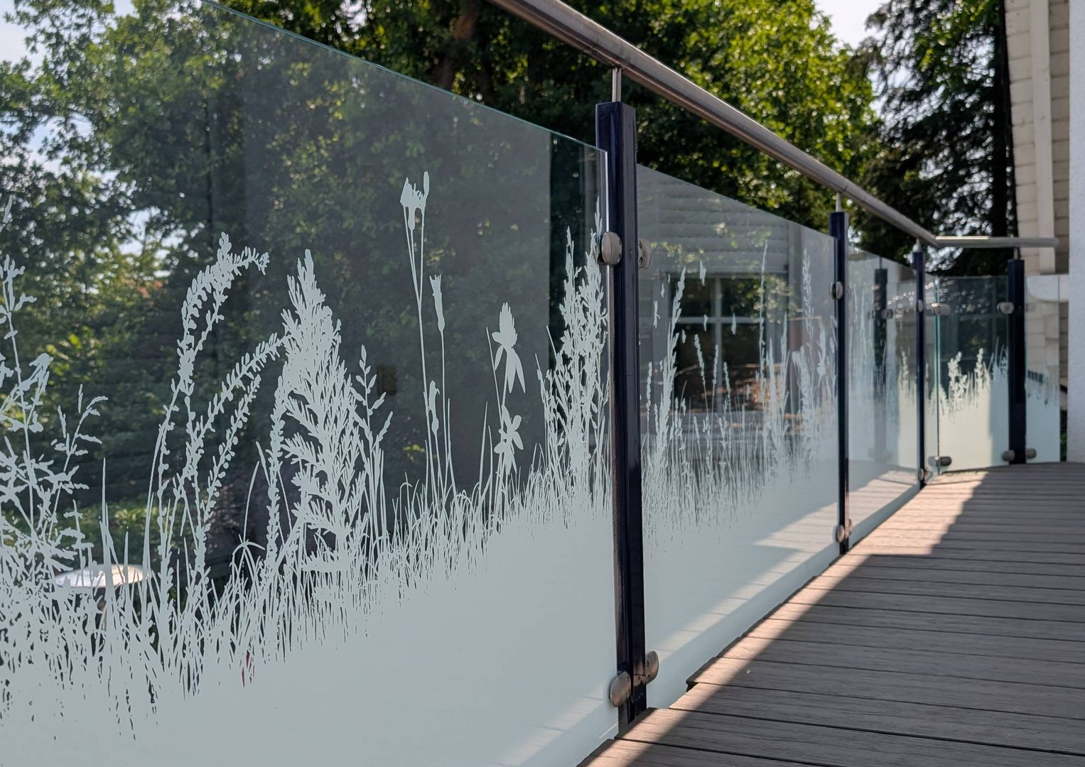 Ebalkon Edelstahl-Balkongeländer Mit VSG-Glas –  Produktbild-Vorschau 2