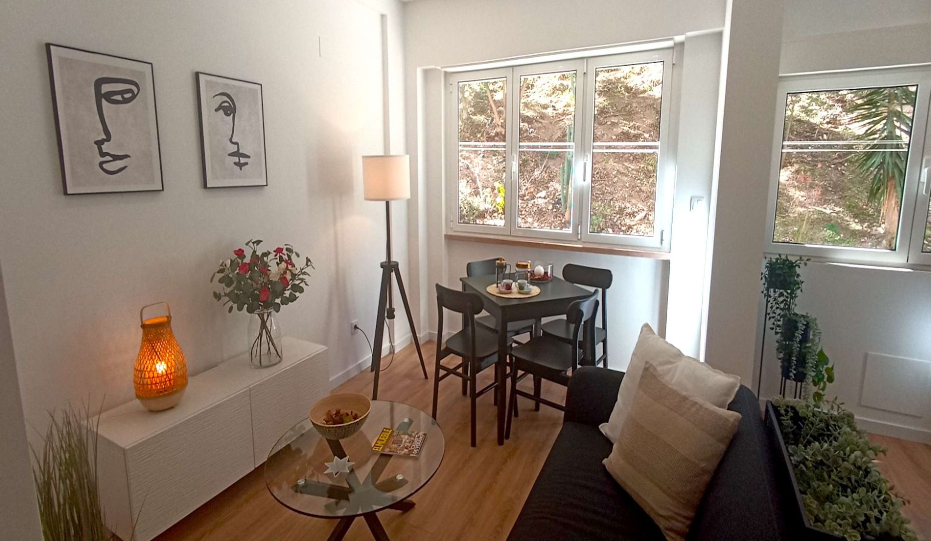 Apartamento T3 totalmente remodelado junto ao Centro Colombo em Benfica Lisboa homify Salas de jantar modernas
