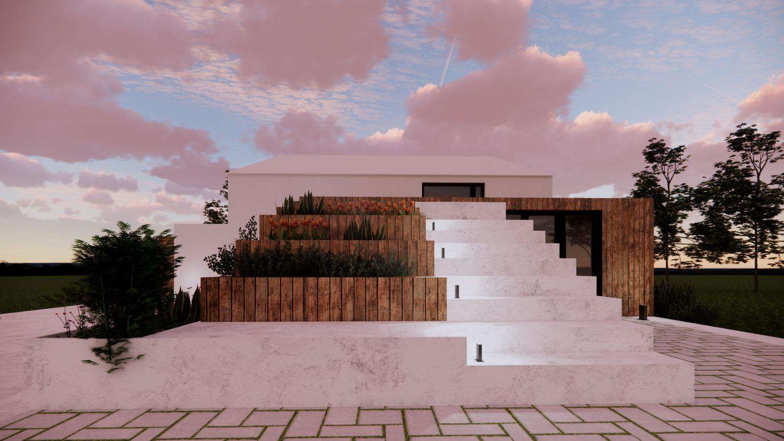 Passive House homify Ahşap ev Cloud, Sky, Building, Wood, Tree, Wall, Urban design, Stairs, House, Facade