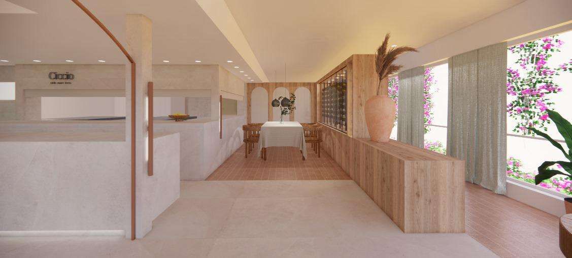 Cotto Fusion homify Akdeniz Yemek Odası Building, Table, Wood, Hall, Floor, Flooring, House, Rectangle, Chair, Real estate