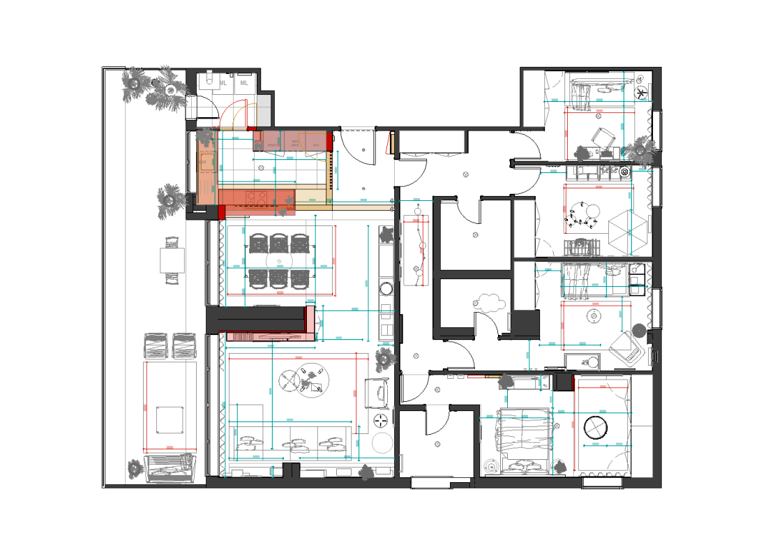 Planta Casa do Mimo - SHI Studio Interior Design ShiStudio Interior Design Apartamento