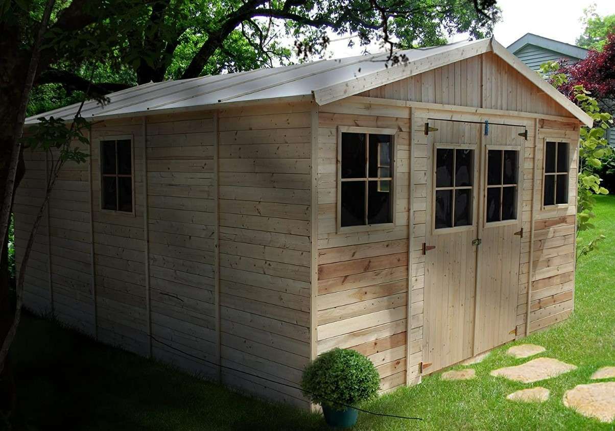 Wooden prefabricated house , Press profile homify Press profile homify Garden Shed