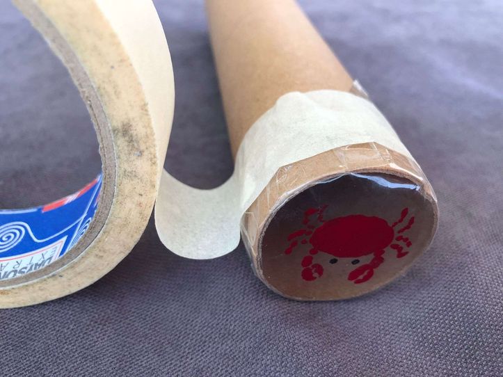 Make a toilet paper roll projector!