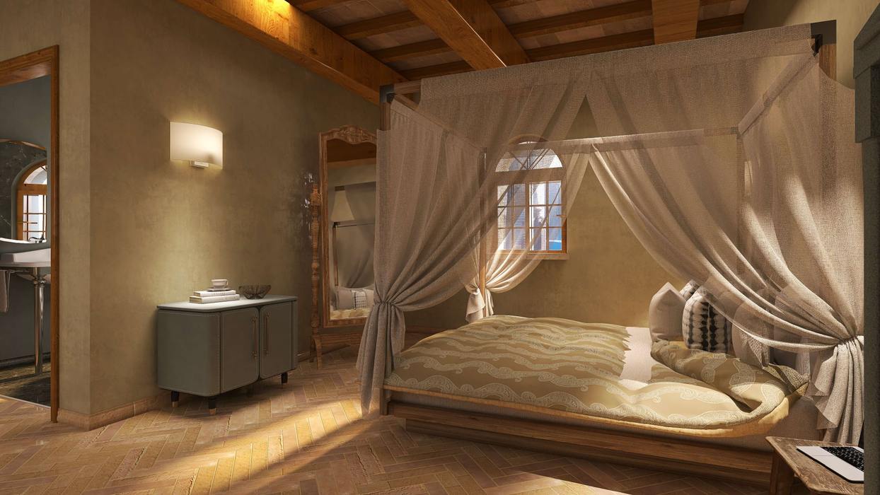 Le Camere - Residenze Roccapipirozzi ARTE DELL'ABITARE Apartment Mobilia, Proprietà, Edificio, Comfort, Finestra, Telaio del letto, Legna, Interior design, Pavimentazione, Pavimento