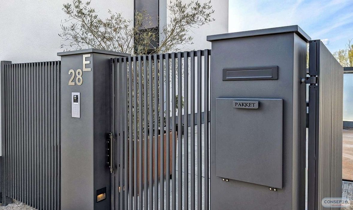 Logibox Postcode 82104 Pakketbrievenbus of brievenbus voor uw poort, kolommen: draaipoort ...