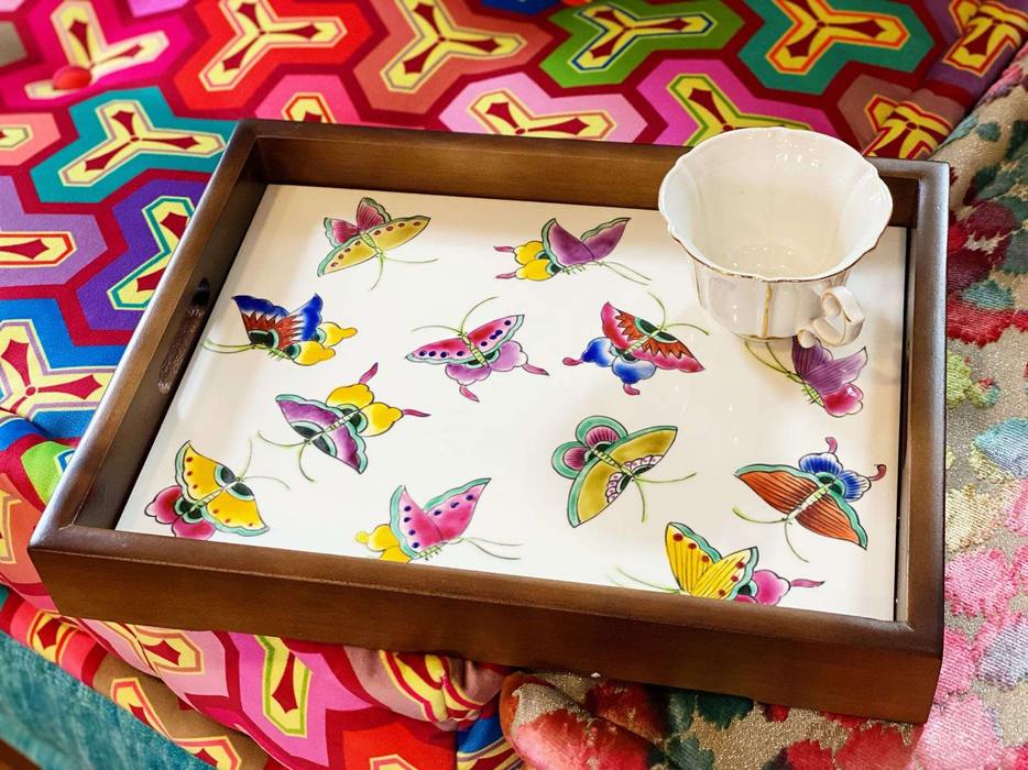 Our ordering process Lila & Lin Villas Product, Rectangle, Dishware, Textile, Lighting, Tableware, Paint, Purple, Creative arts, Art