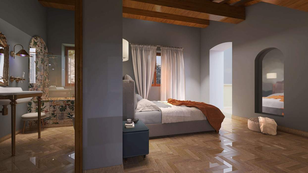 Le Camere - Residenze Roccapipirozzi ARTE DELL'ABITARE Apartment Edificio, Mobilia, Comfort, Telaio del letto, Ebanisteria, Legna, Casa, Interior design, Pavimentazione, Pavimento