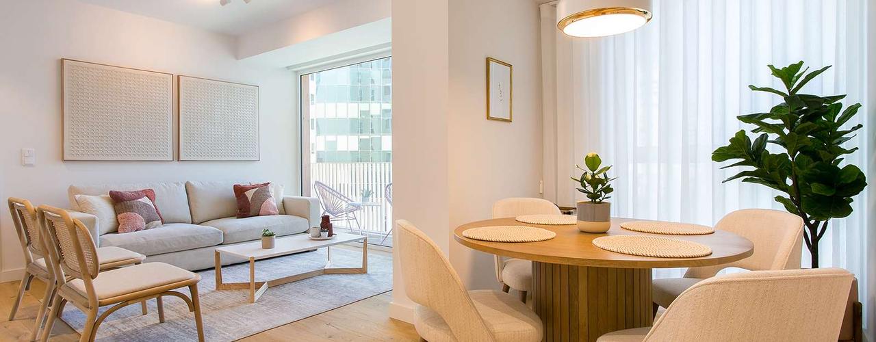 Apartamento | Praça de Espanha, Traço Magenta - Design de Interiores Traço Magenta - Design de Interiores Salas de estar modernas