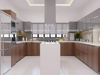 Innovative Kitchen Interiors, Monnaie Interiors Pvt Ltd Monnaie Interiors Pvt Ltd وحدات مطبخ