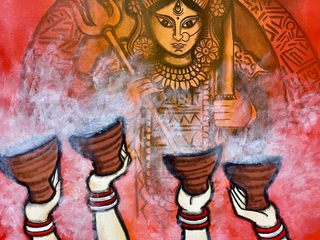 Purchase this awesome painting "Dunuchi" by Artist Mrinal Dutt, Indian Art Ideas Indian Art Ideas Casas de madera