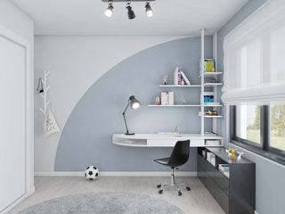 Pequenos Encantos - Quarto de menino (Design de Interiores), NURE Interiores NURE Interiores Kinderzimmer Junge Blau