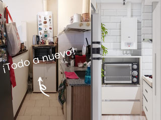 Proyecto Centro, Estudio Carmesí. Diseño y Decoración de Interiores Estudio Carmesí. Diseño y Decoración de Interiores Small kitchens