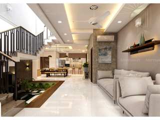 The center of your happiness is in your living room.. , Monnaie Architects & Interiors Monnaie Architects & Interiors Salas de estilo moderno