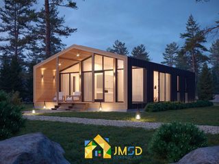 NIGHT VIEW HOME EXTERIOR RENDERING IN CHICAGO, IL, JMSD Consultant - 3D Architectural Visualization Studio JMSD Consultant - 3D Architectural Visualization Studio Bungalows