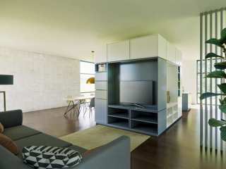 w3 livingCube Creme & Fehgrau, SW retail + interior Design SW retail + interior Design شقة