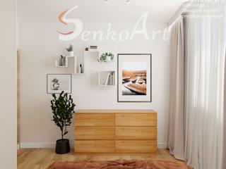 Projekt sypialni nowoczesnej, Senkoart Design Senkoart Design Hauptschlafzimmer