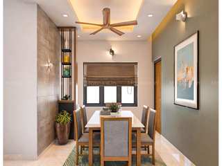 From Comfort to Class: The Art of Dining Room Design Revealed! . , Monnaie Interiors Pvt Ltd Monnaie Interiors Pvt Ltd غرفة السفرة