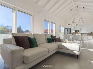 Minimal chic – Interior e home styling, Arching - Architettura d'interni & home staging Arching - Architettura d'interni & home staging Moderne Wohnzimmer