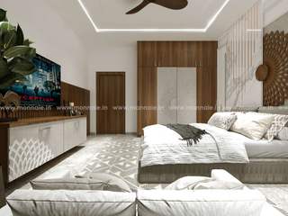 Outstanding Master bedroom Interior Designs, Monnaie Architects & Interiors Monnaie Architects & Interiors 안방