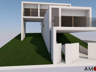 Estudo para uma moradia de condomínio, Carlos Amorim Faria, Arquitecto Carlos Amorim Faria, Arquitecto Terrace house