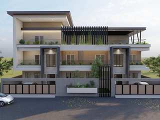 A & A Residency, Cfolios Design And Construction Solutions Pvt Ltd Cfolios Design And Construction Solutions Pvt Ltd Bungalow