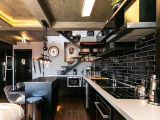 Sala e cozinha apartamento Curitiba- Brasil, Mariana Von Kruger Mariana Von Kruger Mais espaços