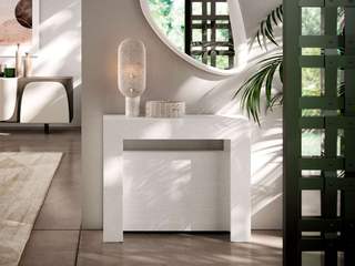 Luxus Wohnzimmer mit schmaler Wand Konsole, Livarea Livarea Phòng khách phong cách tối giản