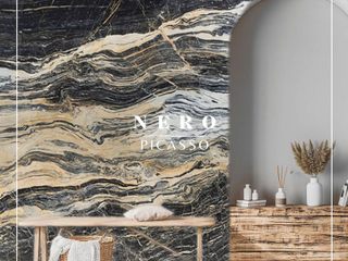 The Art of Nature I Nero Picasso Marble, Fade Marble & Travertine Fade Marble & Travertine Modern walls & floors