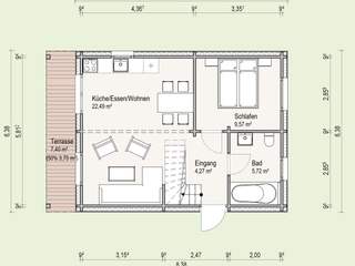NEU - Thule Blockhaus fix- & fertig Sparpaket Thule Fjord THULE Blockhaus GmbH - Ihr Fertigbausatz für ein Holzhaus Blockhaus Schematisch, Rechteck, Parallel, Schriftart, Maschinenbau, Planen, Technische Zeichnung, Gebäude, Diagramm, Haus