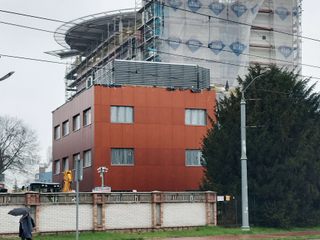 Łamacze światła na nowym budynku Szpitala Zespolonego w Szczecinie, SPIN Bobko i Staniewski sp.j. SPIN Bobko i Staniewski sp.j. Gewerbeflächen