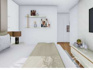 Projeto 3D | Suíte, Cássia Lignéa Cássia Lignéa Master bedroom