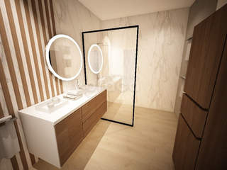 Remodelação de WC, Graça Interiores Graça Interiores 現代浴室設計點子、靈感&圖片