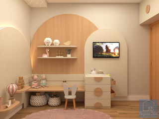 Projeto de Interior para quarto infantil, Nayara Silva - Arquitetura e Interiores Nayara Silva - Arquitetura e Interiores Girls Bedroom