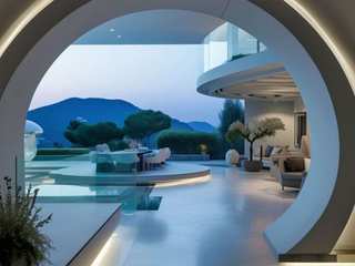 Tomorrow's Luxury Today: Modern Futuristic Villa Interior Design, Luxury Antonovich Design Luxury Antonovich Design Modern Living Room