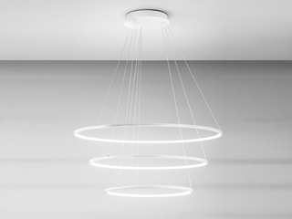 Lampadari 3 cerchi LED, diamantlux lightingdesign diamantlux lightingdesign Modern dining room