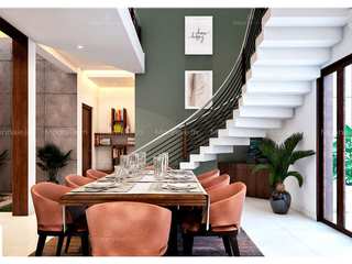 Beautiful dinning room interiors, Monnaie Architects & Interiors Monnaie Architects & Interiors Moderne Esszimmer