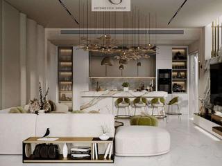 Timeless Elegance Culmination in Aesthetic Villa Design, Luxury Antonovich Design Luxury Antonovich Design Modern Living Room