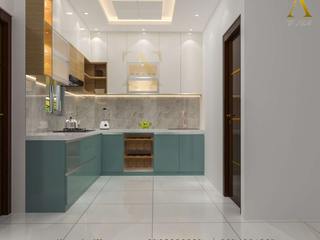 Modular kitchen design idea by the best interior designer in Patna, The Artwill Constructions & Interior The Artwill Constructions & Interior 빌트인 주방