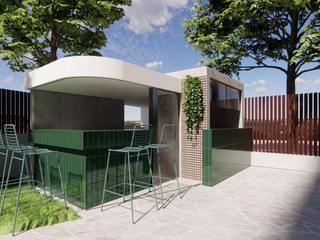 Five-Star Oasis PHASEZERO Patios & Decks Sky, Plant, Cloud, Tree, Shade, Building, Architecture, Land lot, Urban design, Grass