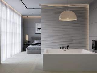Ultraelegancka łazienka, Luxum Luxum モダンスタイルの お風呂